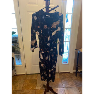 NWOT ZARA TRAFALUC COLLECTION ANIMAL PRINT KIMONO STYLE DRESS SIZE S